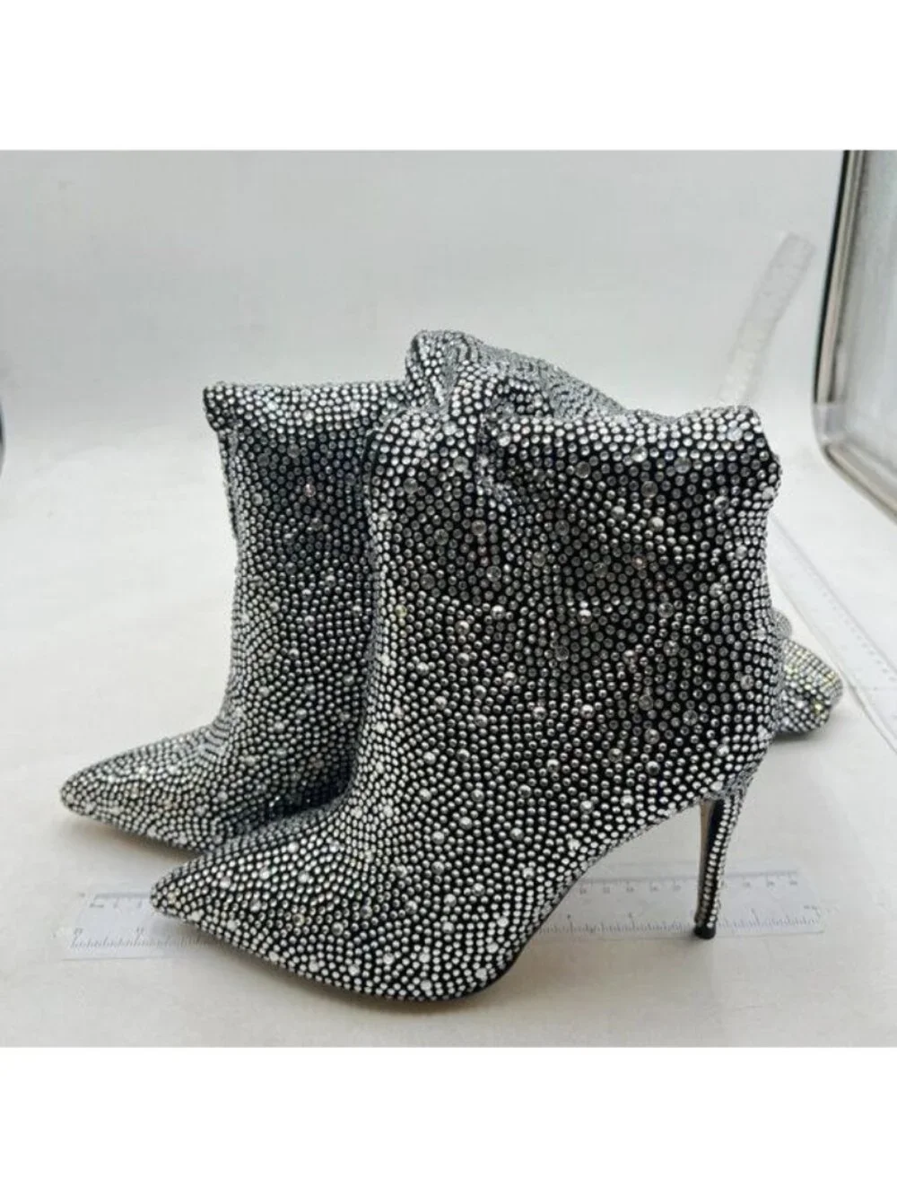 Womens Knee High Boots Sexy Pointed Toe Stiletto Heel Boot Zipper Dress Shoes